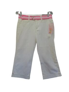 DNA Womens Jeans White Size Small 100% Cotton Belted Zip Button Closure Pockets